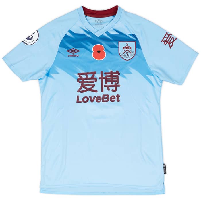 2019-20 Burnley Match Issue Away Shirt Drinkwater #8