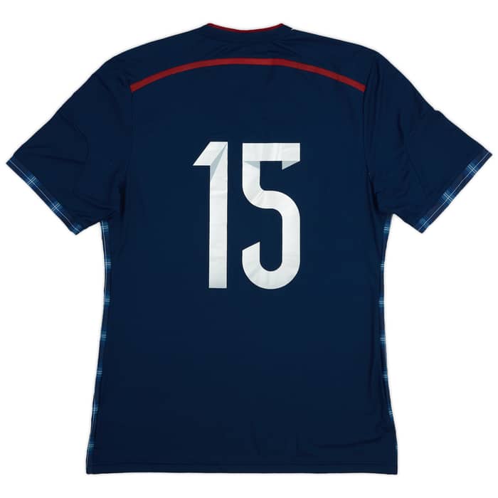 2014-15 Scotland Player Issue Home Shirt #15 - 7/10 - (L)