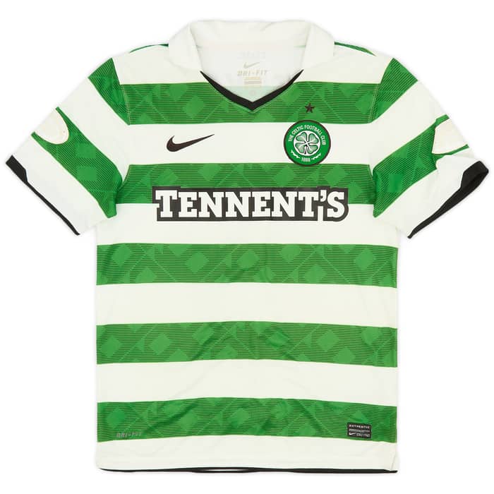 2010-12 Celtic Home Shirt Stokes #10 - 6/10 - (S)