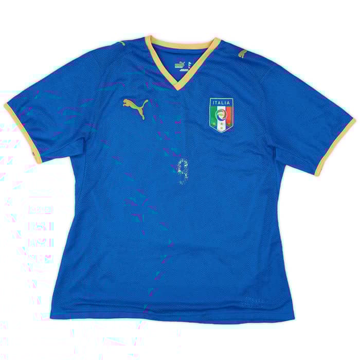 2007-08 Italy Home Shirt Toni #9 - 5/10 - (XL.Boys)