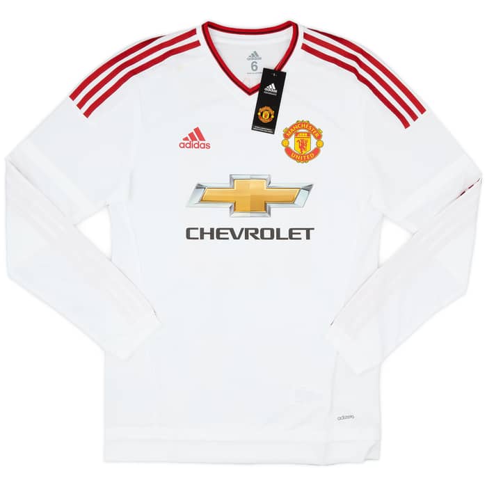 2015-16 Manchester United Player Issue Away L/S Shirt Rooney #10 (M)