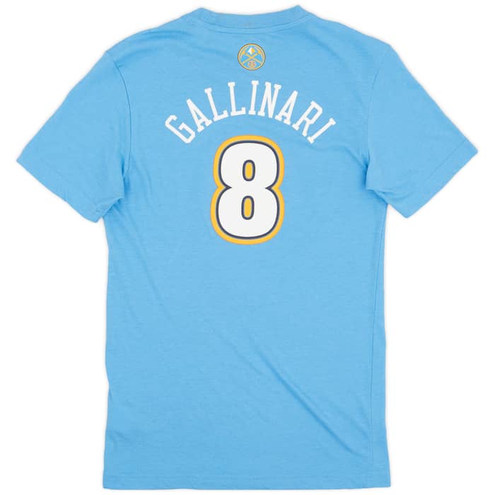 2013-14 Denver Nuggets Gallinari #8 adidas Tee - 6/10 - (XS)
