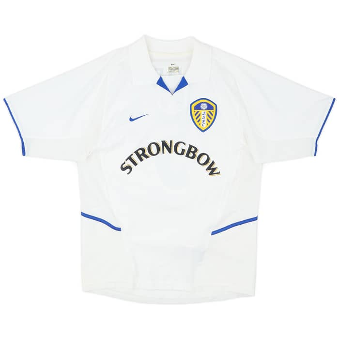 2002-03 Leeds United Home Shirt Radebe #5 - 8/10 - (S)