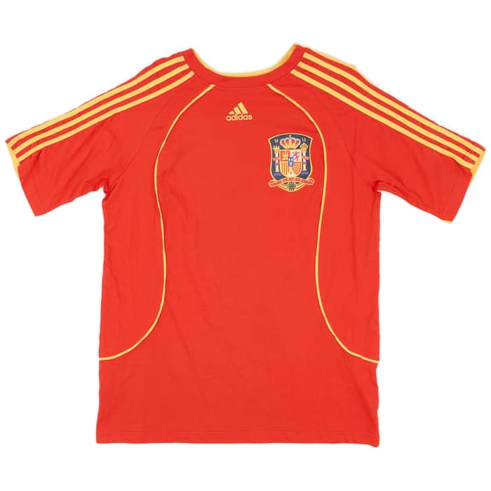 2007-09 Spain adidas Cotton Tee - 9/10 - (L)