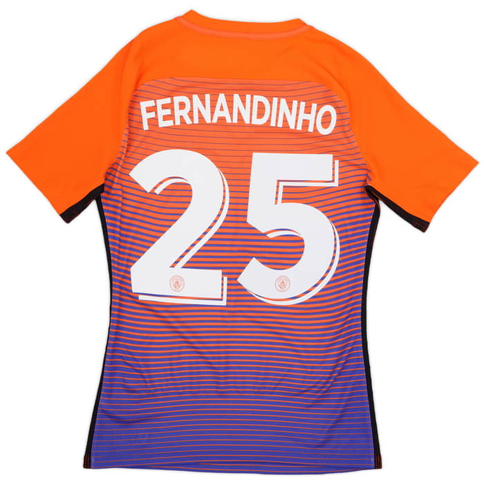 2016-17 Manchester City Authentic Third Shirt Fernandinho #25 - 9/10 - (M)