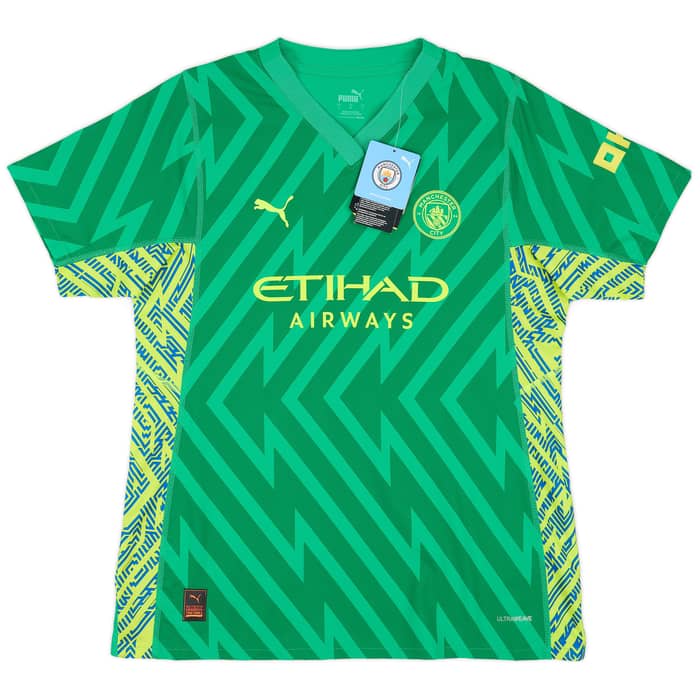 2023-24 Manchester City Women's Player Issue GK S/S Shirt (UK 16)