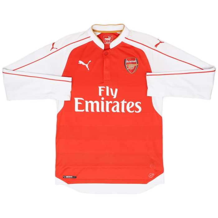2015-16 Arsenal Home L/S Shirt Walcott #14 - 6/10 - (S)