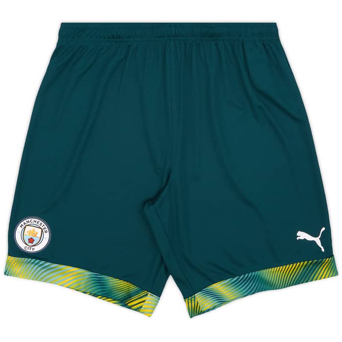 2019-20 Manchester City Player Issue GK Home Shorts - 9/10 - (L)