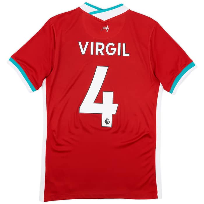 2020-21 Liverpool Home Shirt Virgil #4 - 7/10 - (S)