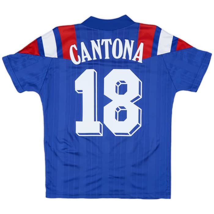 1992-94 France Home Shirt Cantona #18 - 8/10 - (S)