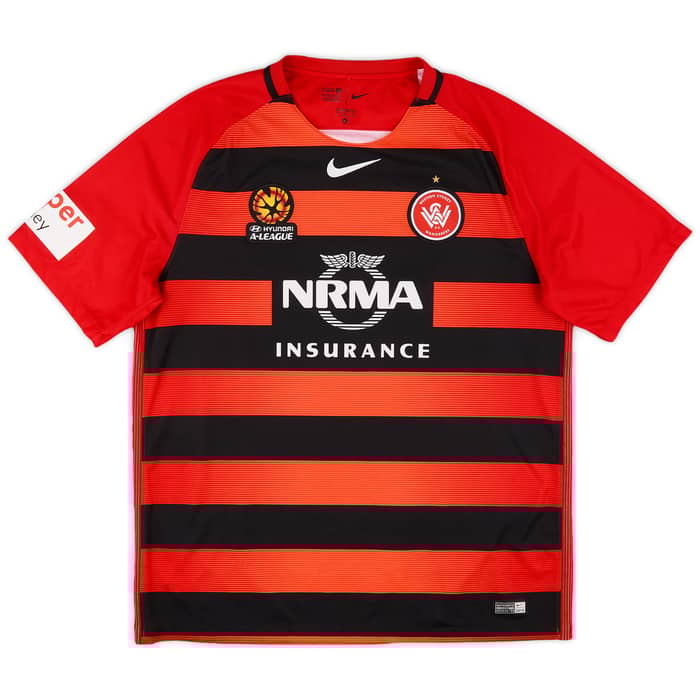 2016-17 Western Sydney Wanderers Home Shirt - 9/10 - (XL)