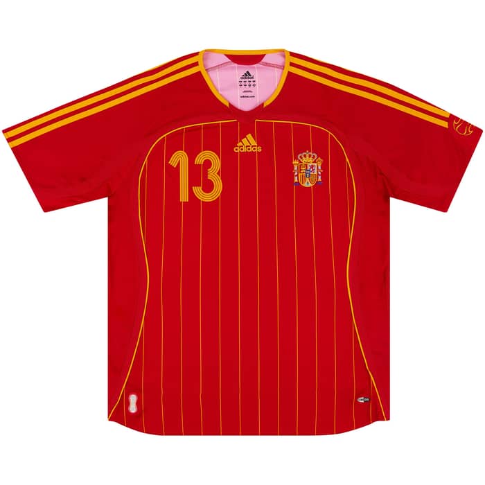 2006-08 Spain Home Shirt A.Iniesta #13