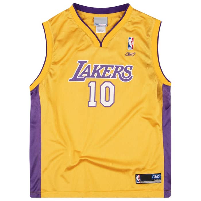 2002-06 LA Lakers Aline #10 Reebok Jersey (Home) Y