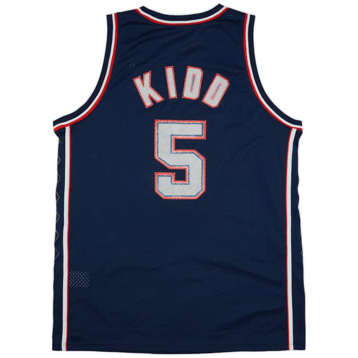 2001-04 New Jersey Nets Kidd #5 Nike Swingman Away Jersey - 7/10 - (XXL)