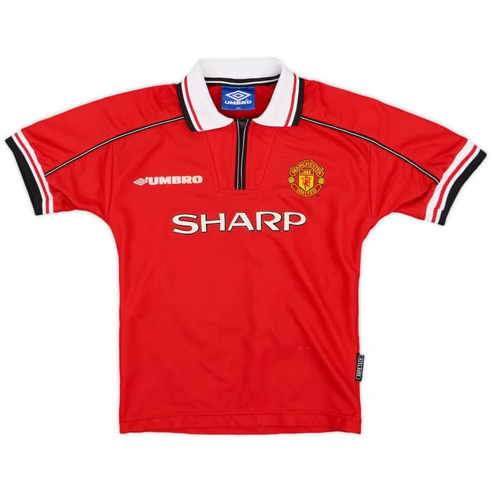 1998-00 Manchester United Home Shirt Keane #16 - 5/10 - (S.Boys)