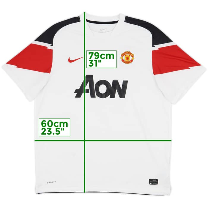 2010-12 Manchester United Away Shirt Rooney #10 - 6/10 - (XL)