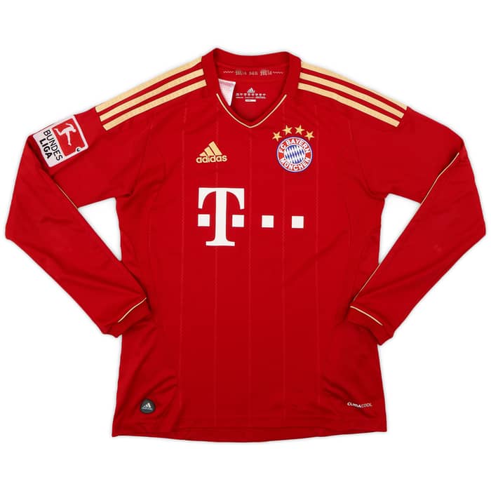 2011-13 Bayern Munich Home L/S Shirt Muller #25 - 5/10 - (L.Boys)