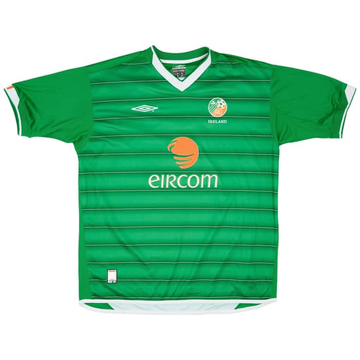2003-04 Ireland Home Shirt R. Keane #10