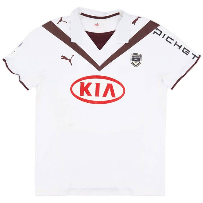 2008-09 Bordeaux Match Worn Away Shirt Bellion #11
