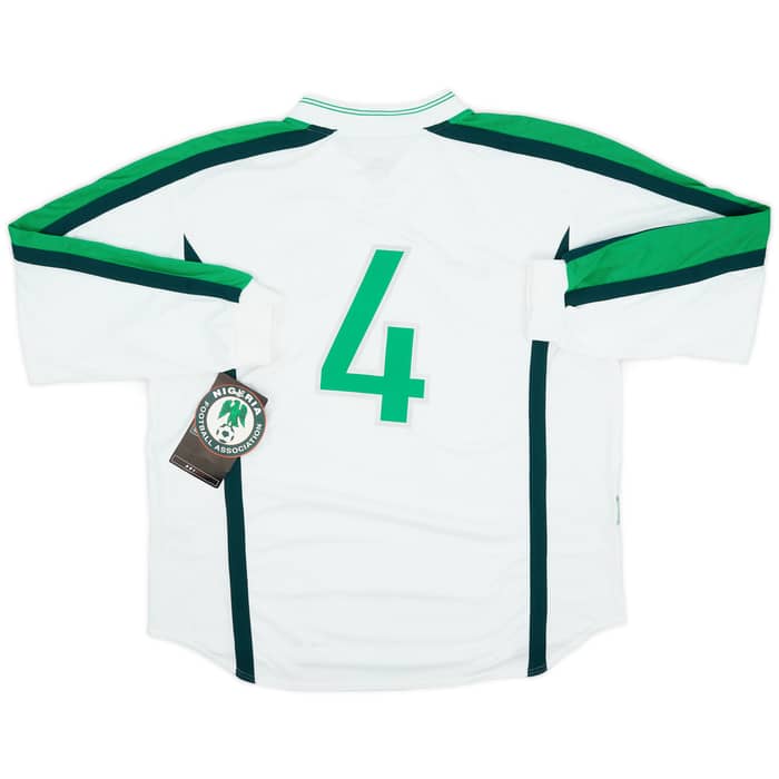 1998 Nigeria Player Issue Away L/S Shirt #4 (XL)