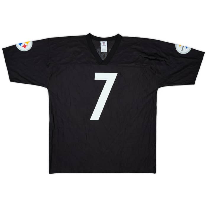 2008-11 Pittsburgh Steelers Roethlisberger #7 NFL Replica Home Jersey - 8/10 - (XL)