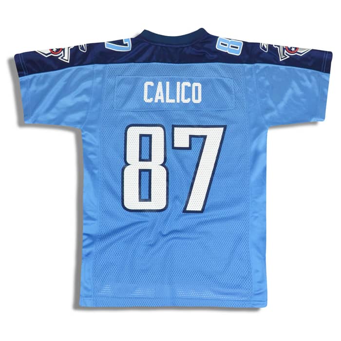 2005 Tennessee Titans Calico #87 Reebok On Field Jersey (Alternate) Y
