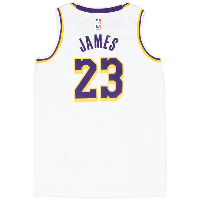 2018-21 LA Lakers James #23 Nike Swingman Home Jersey - 9/10 - (S)