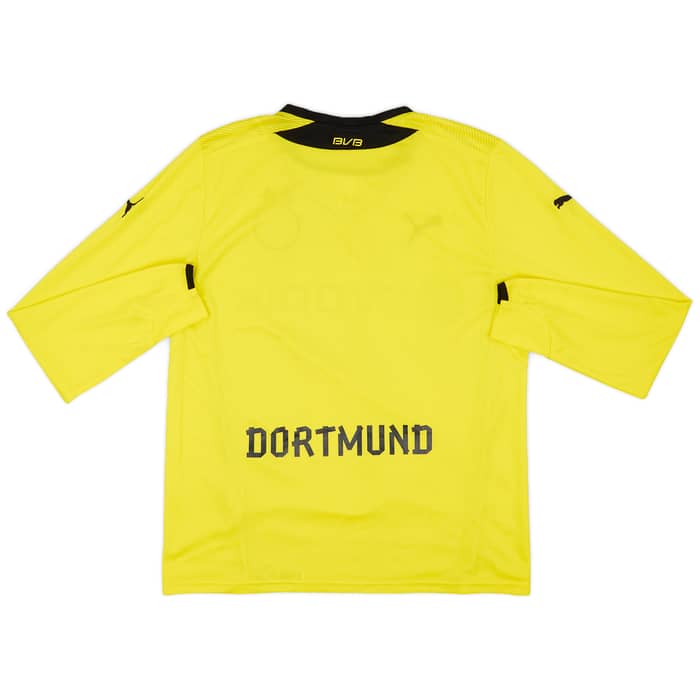 2013-14 Borussia Dortmund Home L/S Shirt - 8/10 - (L)