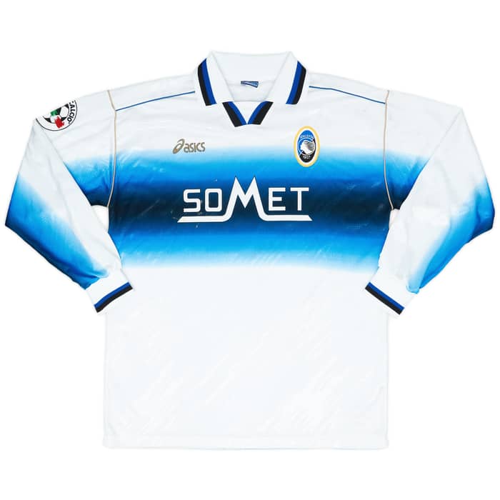 1997-98 Atalanta Match Worn Away L/S Shirt Caccia #11