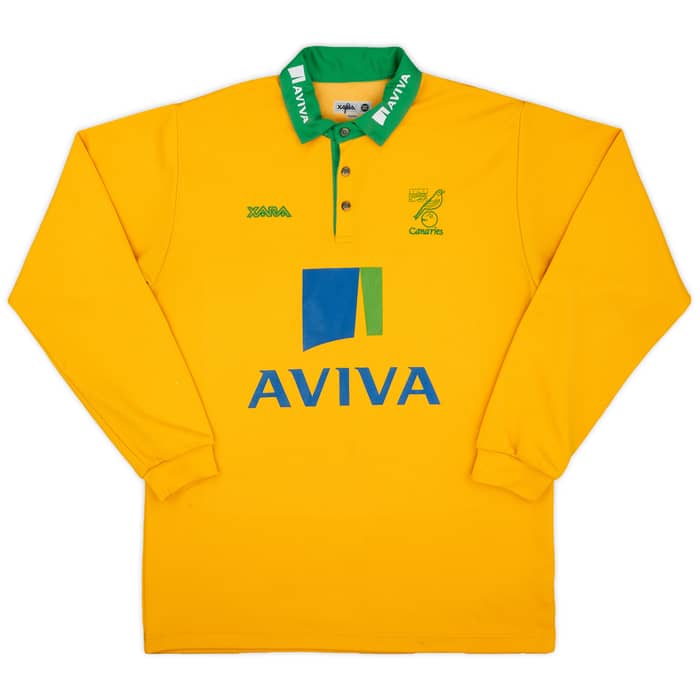 2010-11 Norwich City Xara Polo L/S Shirt - 8/10 - (M)
