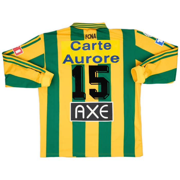 1997-98 Nantes Match Issue Coupe de France Home L/S Shirt #15