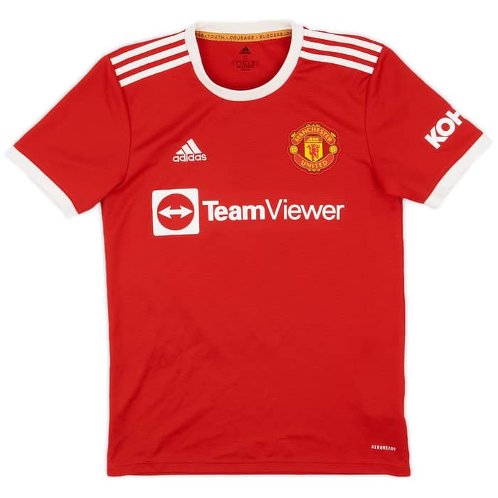 2021-22 Manchester United Home Shirt R.Varane #19 - 9/10 - (S)