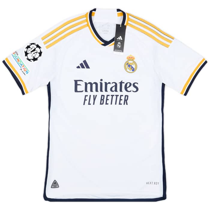 2023-24 Real Madrid Authentic Home CL Shirt Vini Jr. #7 (S)