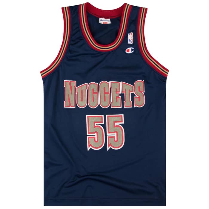 1993-95 Denver Nuggets Mutombo #55 Champion Jersey (Away) M