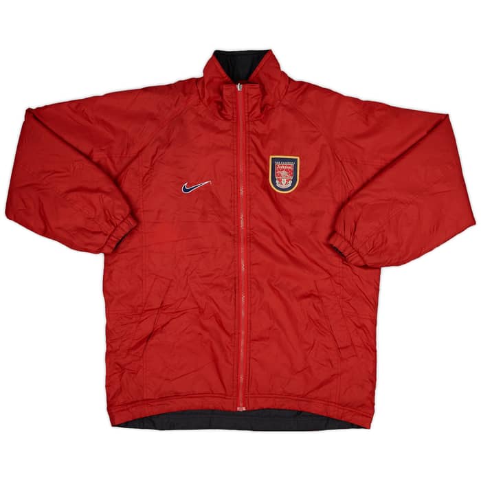 1998-99 Arsenal Nike Reversible Padded Bench Coat - 6/10 - (L)