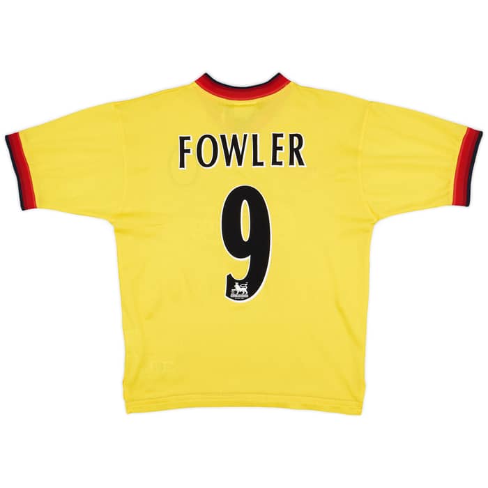 1997-99 Liverpool Away Shirt Fowler #9 - 8/10 - (M)