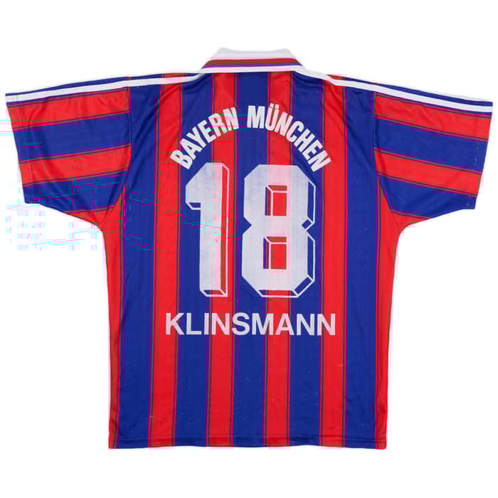 1995-97 Bayern Munich Home Shirt Klinsmann #18 - 5/10 - (M)