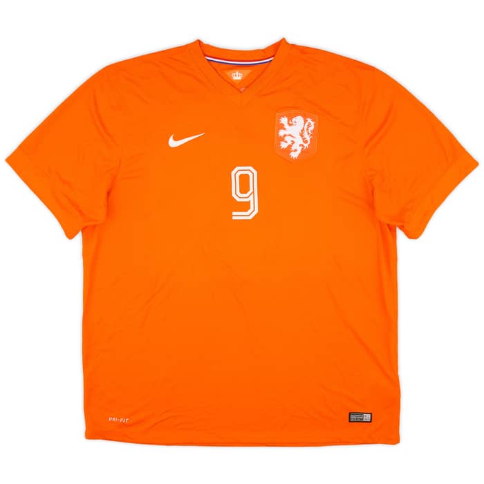2014-15 Netherlands Home Shirt v.Persie #9 (XXL)