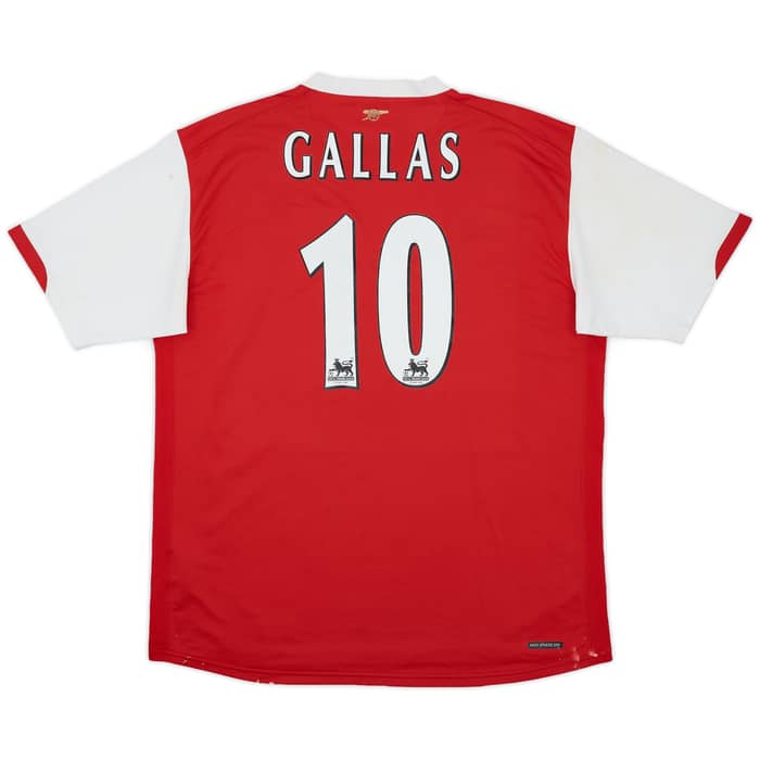 2006-08 Arsenal Home Shirt Gallas #10 - 5/10 - (L)