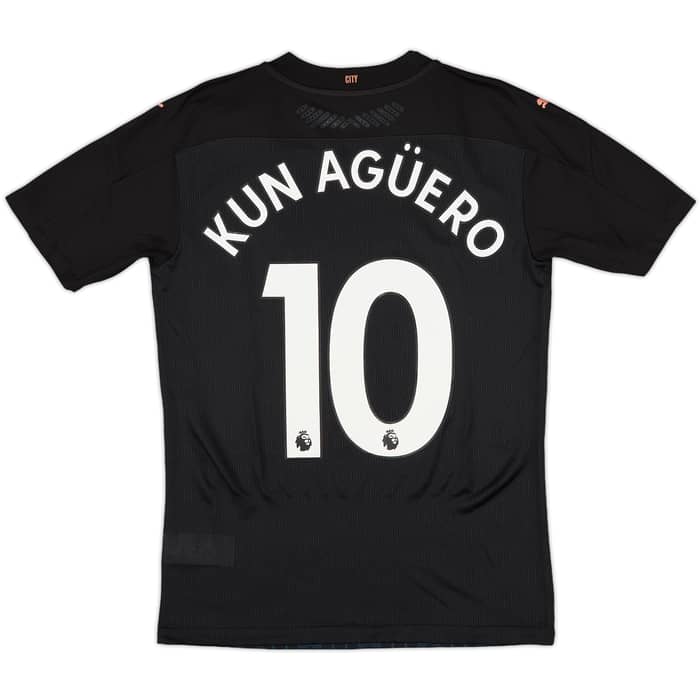 2020-21 Manchester City Player Issue Away Shirt Kun Aguero #10 (S)