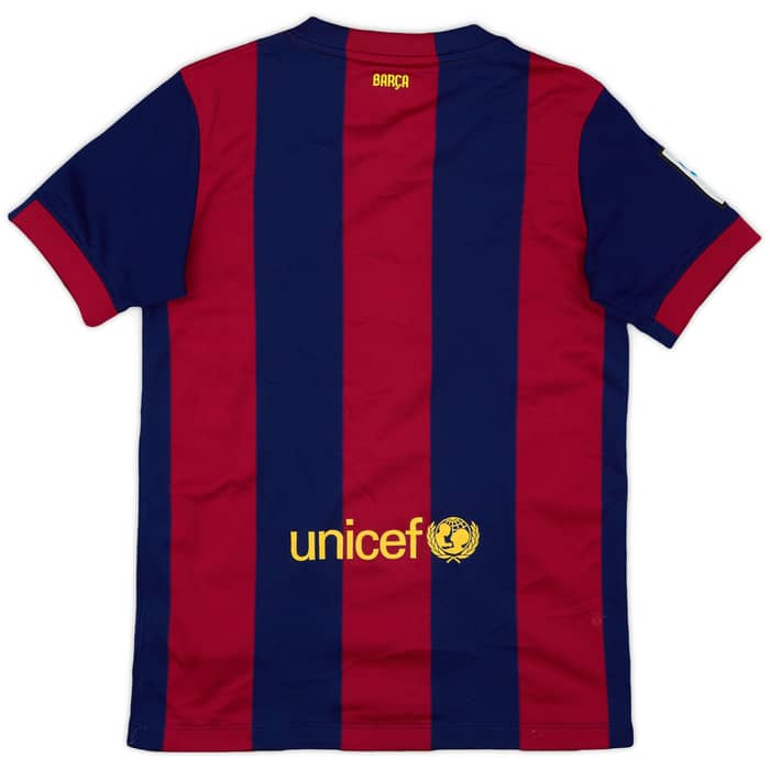2014-15 Barcelona Home Shirt - 7/10 - (M.Boys)