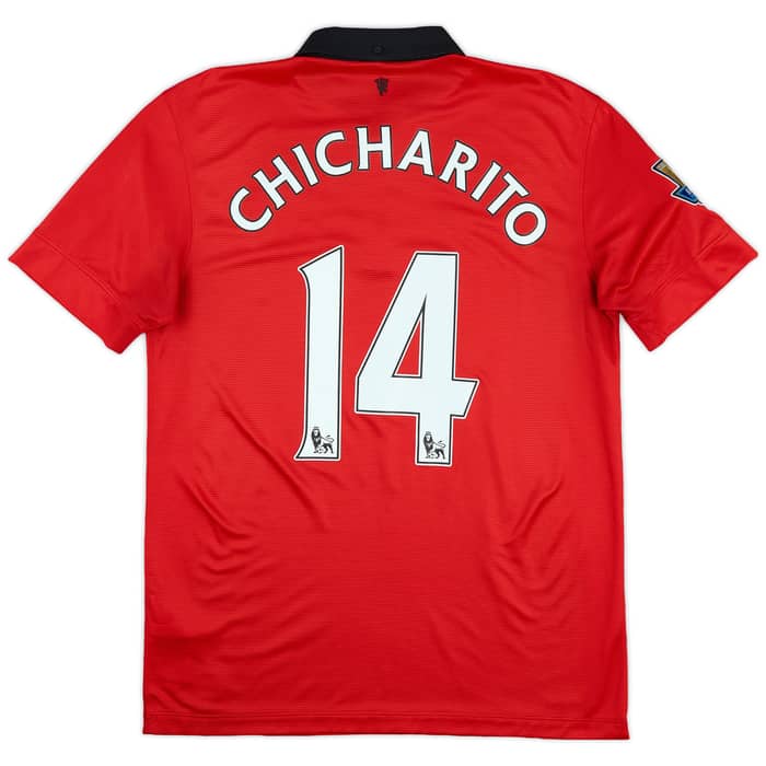 2013-14 Manchester United Home Shirt Chicharito #14 - 8/10 - (M)