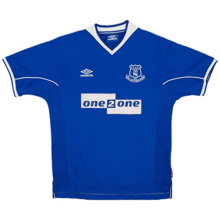 1999-00 Everton Home Shirt Moore #23 - 9/10 - (L)