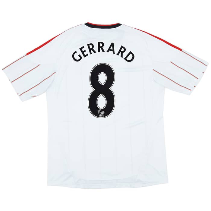 2010-11 Liverpool Away Shirt Gerrard #8 - 6/10 - (L)