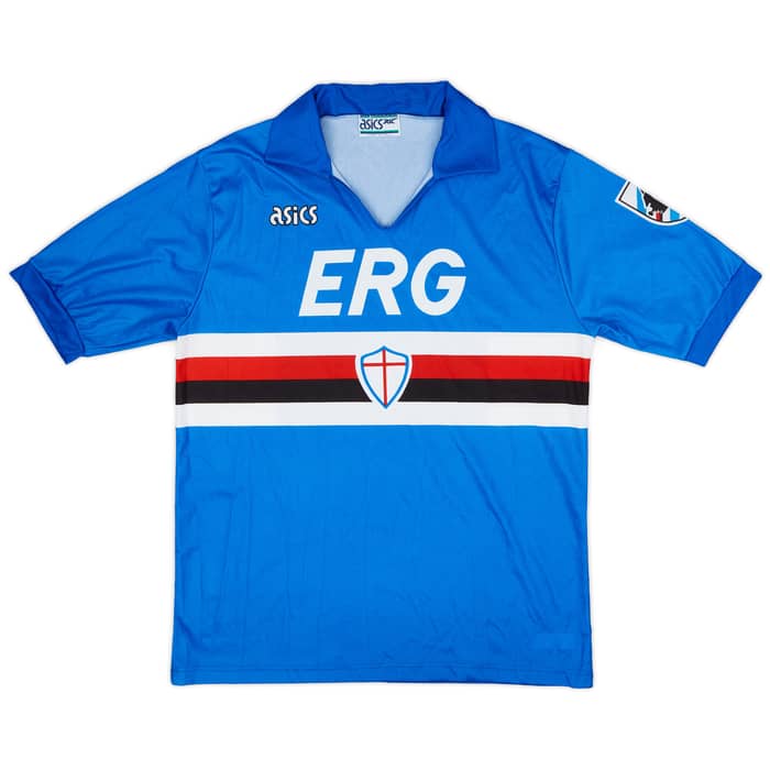 1990-92 Sampdoria Home Shirt - 9/10 - (L)