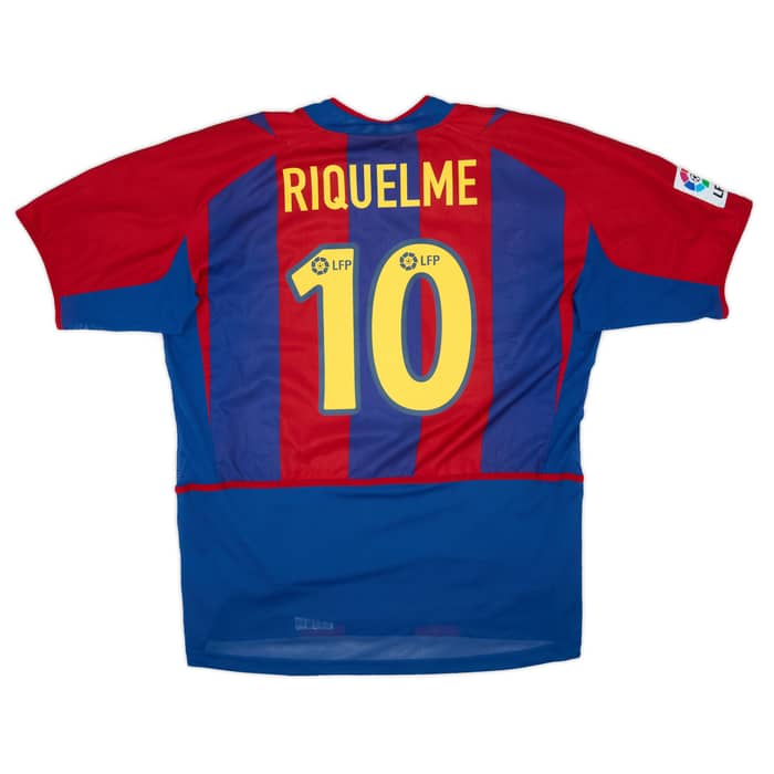 2002-03 Barcelona Player Issue Home Shirt Riquelme #10 - 8/10 - (XL)