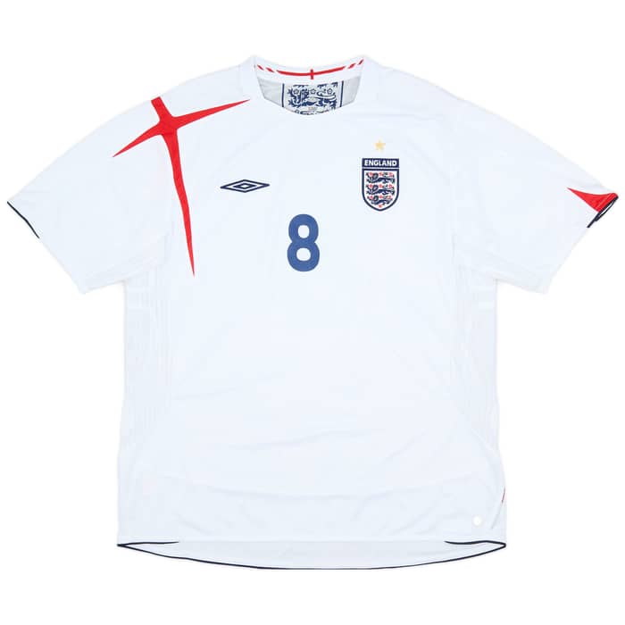 2005-07 England Home Shirt Lampard #8 - 7/10 - (XXL)