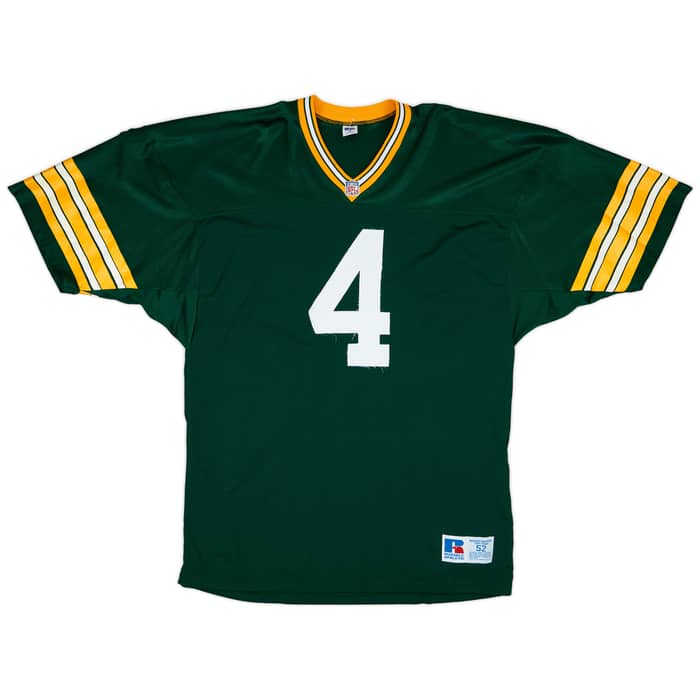 1992-96 Green Bay Packers Favre #4 Russell Athletic Authentic Home Jersey - 5/10 - (XXL)