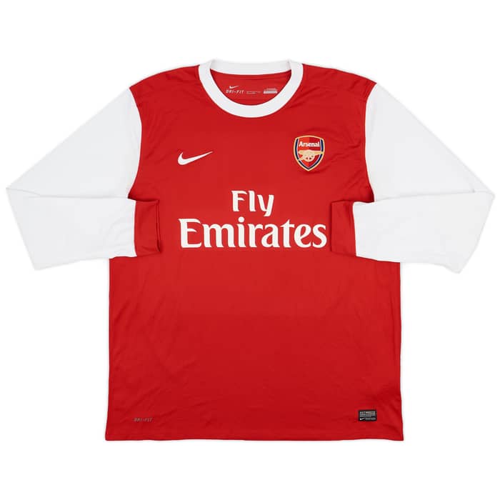 2010-11 Arsenal Home L/S Shirt Fabregas #4 - 9/10 - (XL)