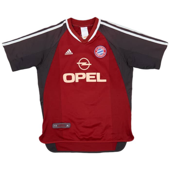 2001-02 Bayern Munich Home Shirt Elber #9 - 7/10 - (XL.Boys)